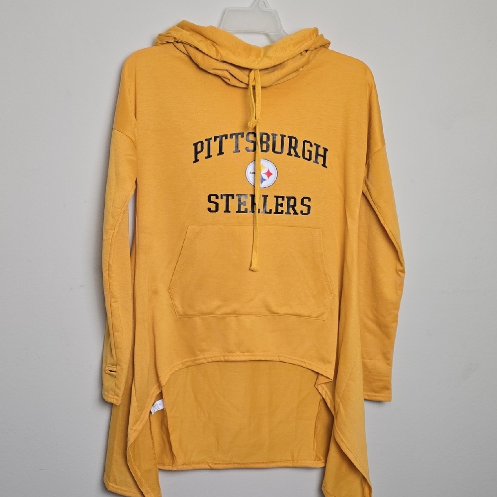 Women Pittsburgh Steelers Yellow Hoodie
